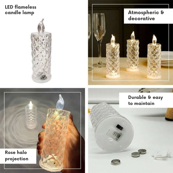 CrystalFlame™ – Luxurious Candlelight Lamp