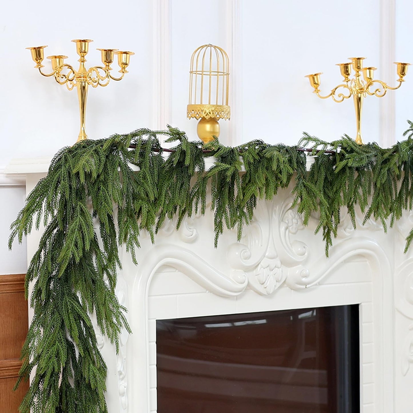🔥Last Day 50% OFF ✨Real Touch Deluxe Norfolk Pine Garland🌿