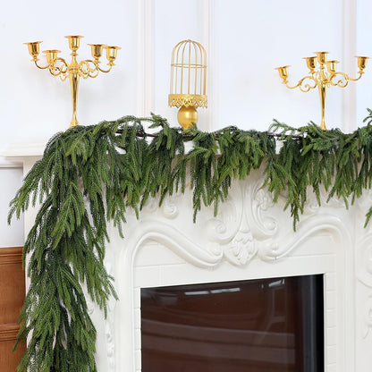 🔥Last Day 50% OFF ✨Real Touch Deluxe Norfolk Pine Garland🌿