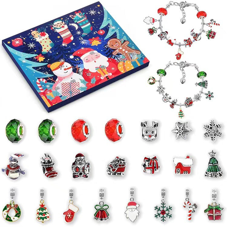 24-day advent calendar Christmas bracelet set