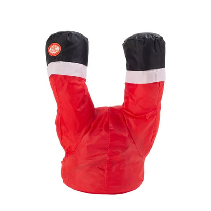 Crashing reindeer and Santa Claus set