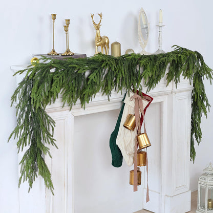 🔥Last Day 50% OFF ✨Real Touch Deluxe Norfolk Pine Garland🌿
