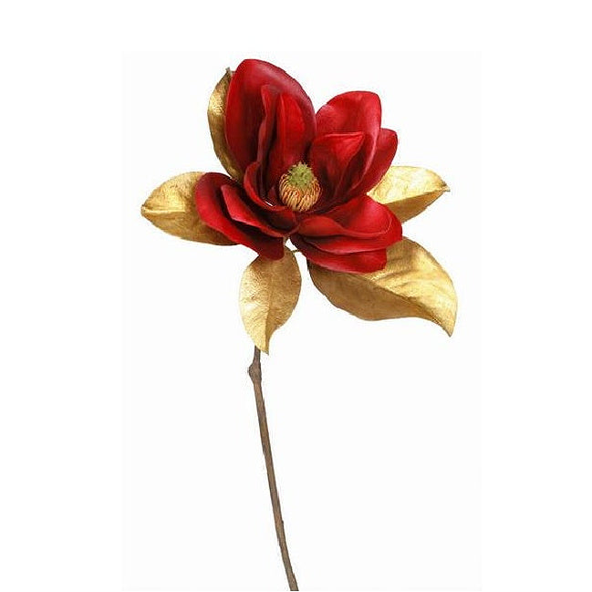 Winward Golden Rouge Magnolia Blooms 25"
