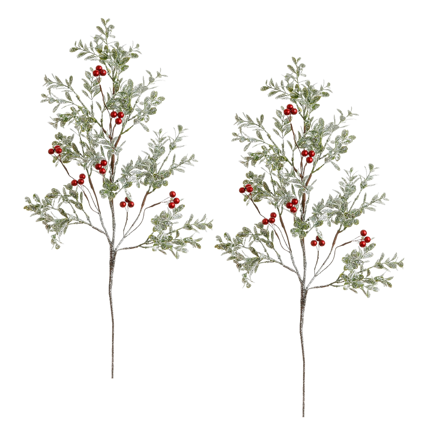 Winward Shimmering Boxwood Branch 28" (Set of 2)