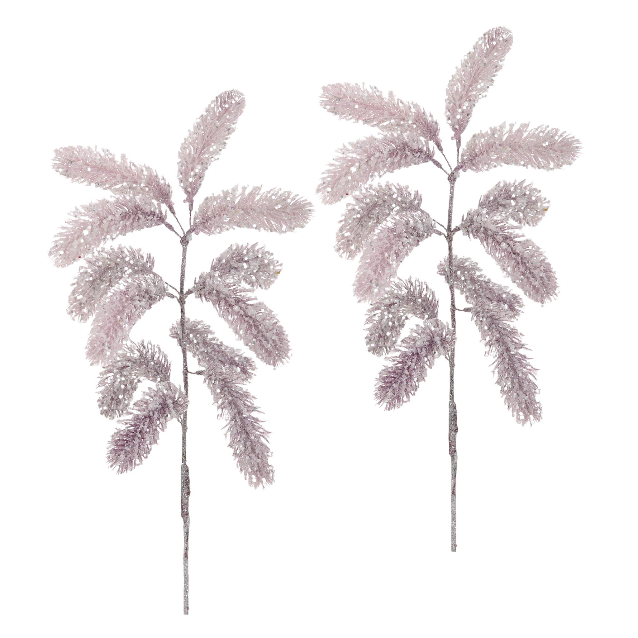 Winward Snow Glam Glitter Pine 23" (Set of 2)