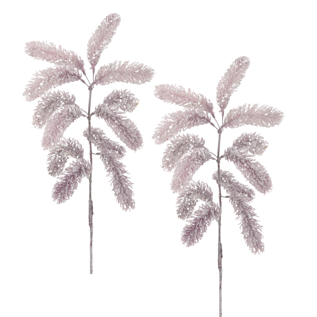 Winward Snow Glam Glitter Pine 23" (Set of 2)