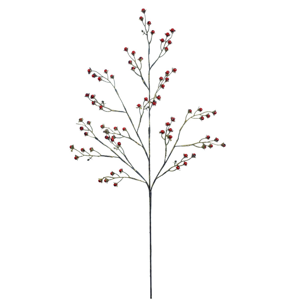 Winward Sparkling Rosehip Branch 26" (Set of 2)