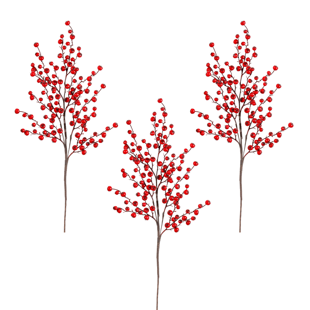 Winward Vineyard Berry Branch 30" (Set of 3)