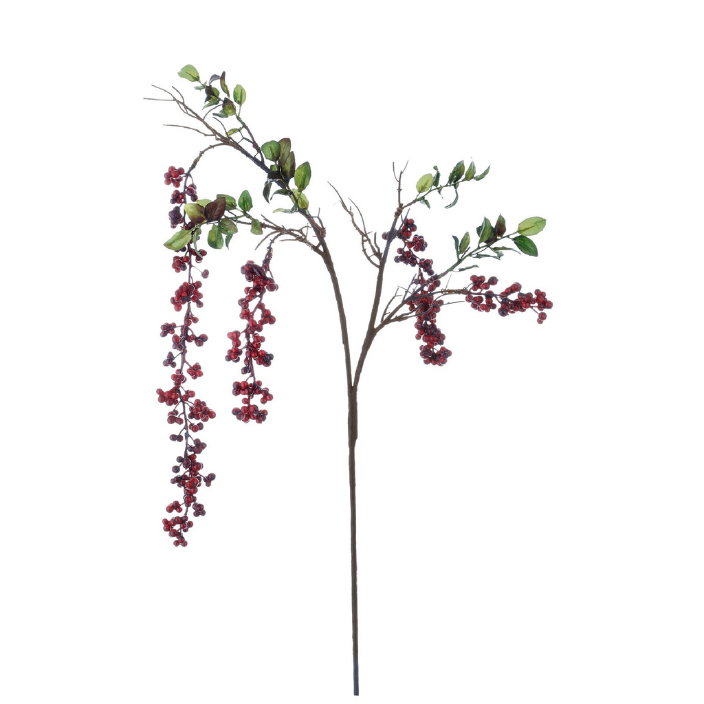 Winward Wild Cascade Berry Branch 34" (Set of 2)