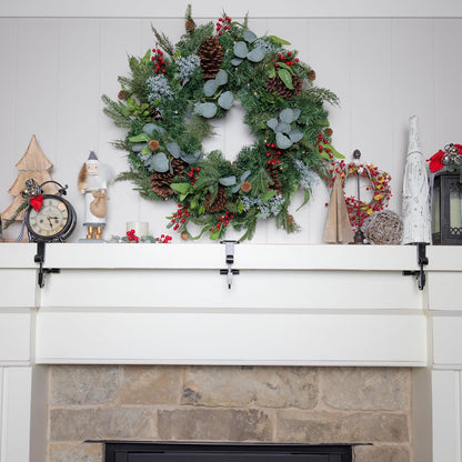 Fireplace Stocking and Garland Hanger