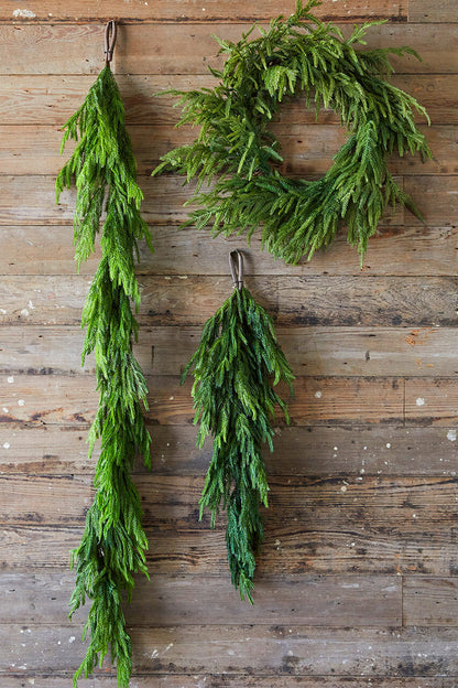 🔥Last Day 50% OFF ✨Real Touch Deluxe Norfolk Pine Garland🌿