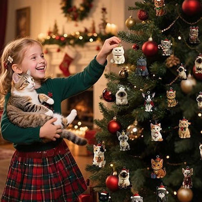 Holiday advent calendar with 24 festive cats